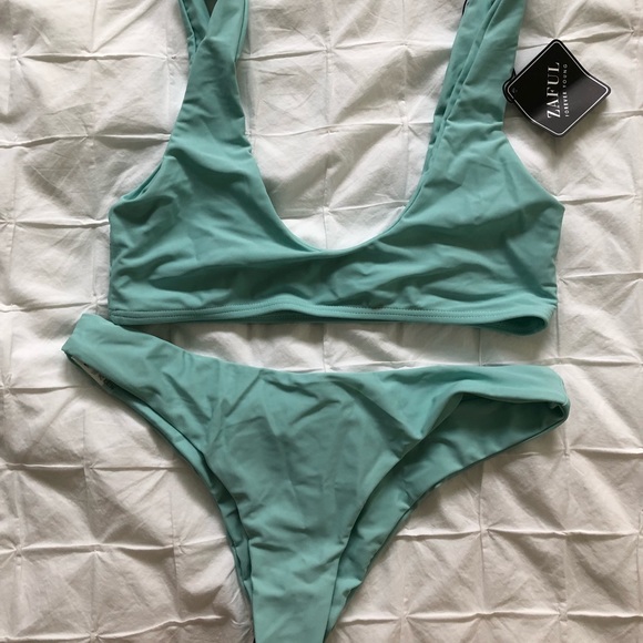 zaful scoop neck bikini